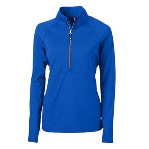 Cutter & Buck Women’s NWOT Adapt Eco Knit Half Zip Pullover in Blue Size Small